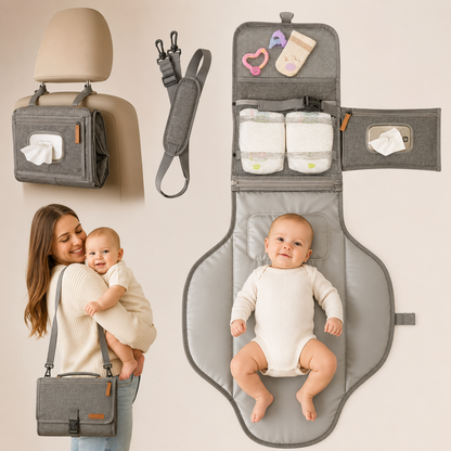PACKMATE – Tragbare Wickelunterlage mit Tasche