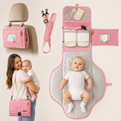 PACKMATE – Tragbare Wickelunterlage mit Tasche