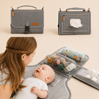 PACKMATE – Tragbare Wickelunterlage mit Tasche