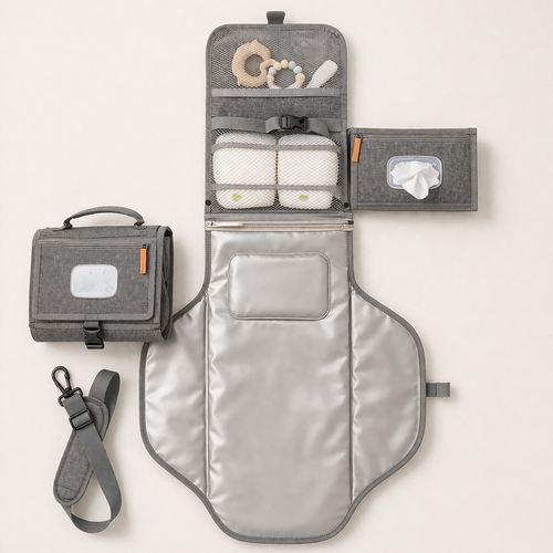 PACKMATE – Tragbare Wickelunterlage mit Tasche